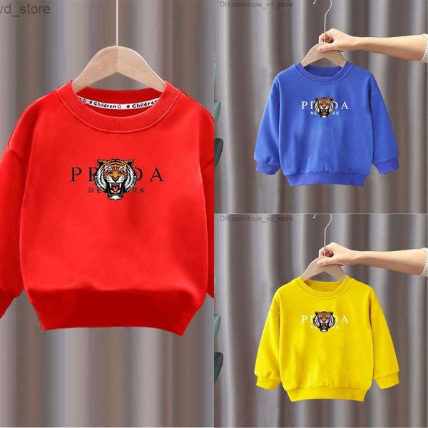 Hoodies Sweatshirts Tiger Print Baby Luxury Brand Pullover Sweatshirt Autumn Winter Children Cotton Sweater Long Sleeve Boys Girl Fashion Ki