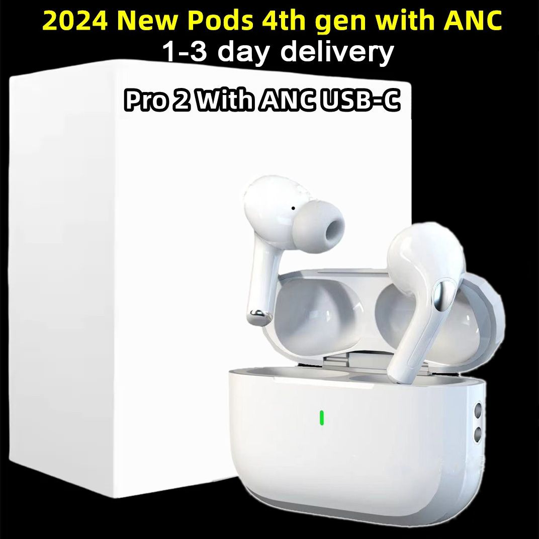 Tws Earbuds pods 4th Gen Pods Pro 2 With ANC USB C Wireless Bluetooth Earphones Pods 2nd 3rd Earphone Handfree Headset USB-C charging port For Xiaom