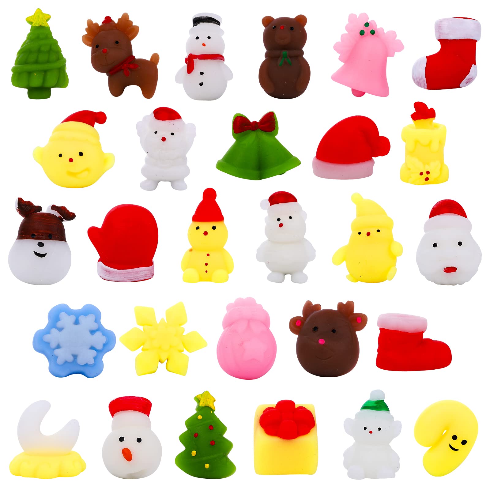 Garvee 56 Pcs Easter Basket Stuffers Mochi Squishy Toys, Easter Egg Fillers Mini Squishies Stress Relief Toys, Slow Rising Animals for Easter Theme Pa