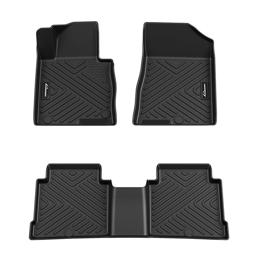 Garvee Floor Mats Fits 2015-2019 Hyundai Sonata-2016-2020 Kia Optima Anti Skid Floor Liners Black (Excluding Hybrid)