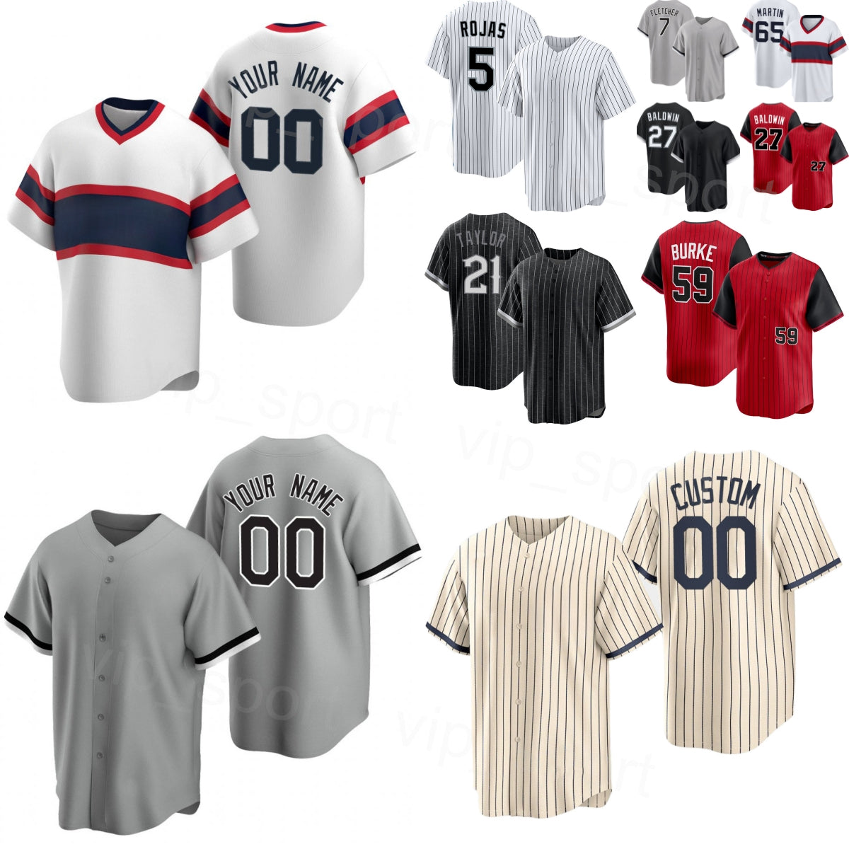 Mens Baseball 65 Davis Martin Jerseys 25 26 City Connect 59 Sean Burke 21 Michael A. Taylor 27 Brooks Baldwin 5 Josh Rojas 7 Edgar Quero Mike Tauchm