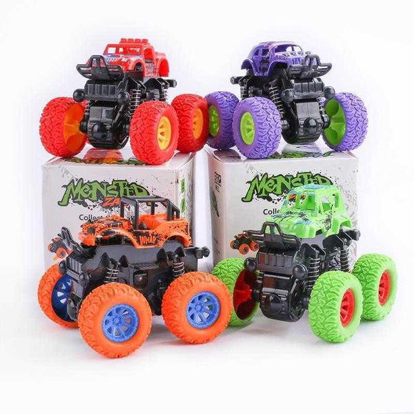 Diecast Model Cars Childrens 4WD inertial off road vehicle simulation stunt swing car toys S2411275