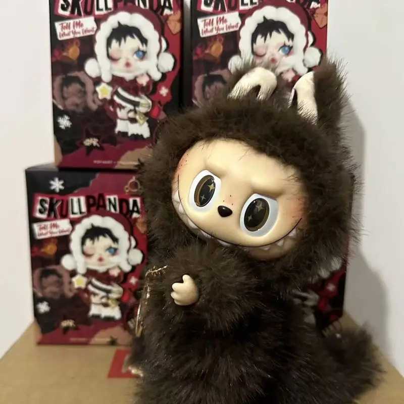 Zimomo Archangel Labubu Vinyl Plush Blind Box Bag Pendant Brown Angel Doll Cherish Collectibles ChildrenS Birthday Gift X250606 L250705CMQG