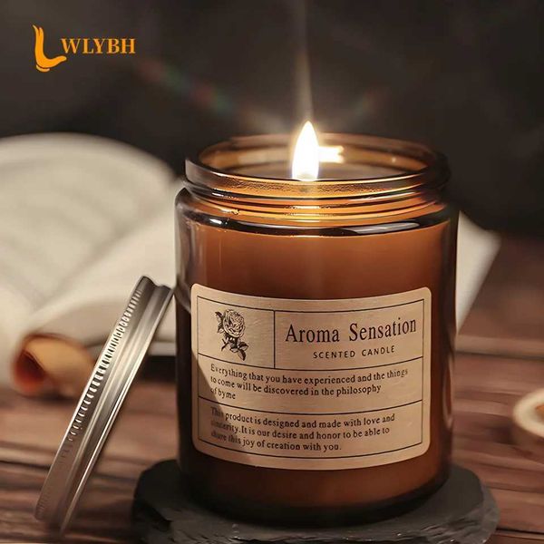 New Arrival Smokeless Fragrant Candles Handmade Soy Wax Candles Holiday Wedding Birthday Party Gifts Glass Cup Home Decoration Z250106