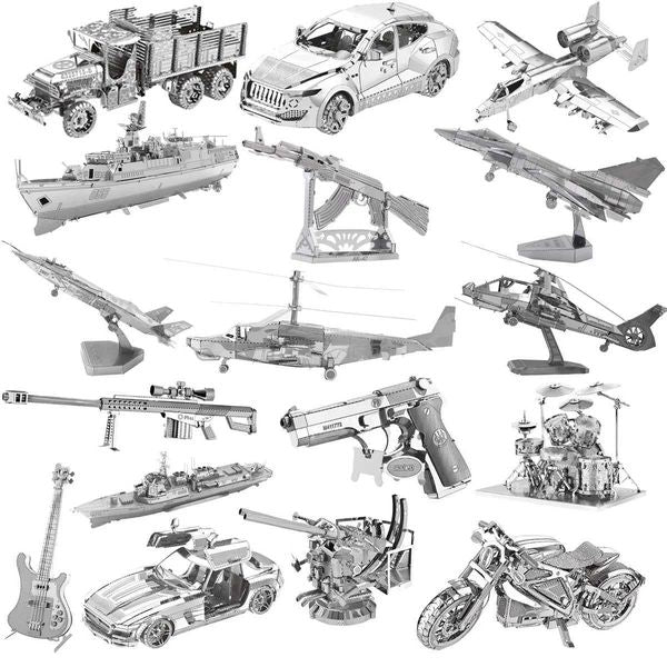 3D metal puzzle model kit DIY laser cutting puzzle childrens toys Y250207