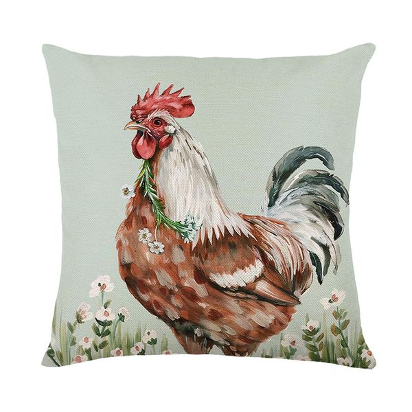 Charming Farm-Style Bench Cushion Covers with Unique Designs Perfect for Sofas and Swings (Square Size)