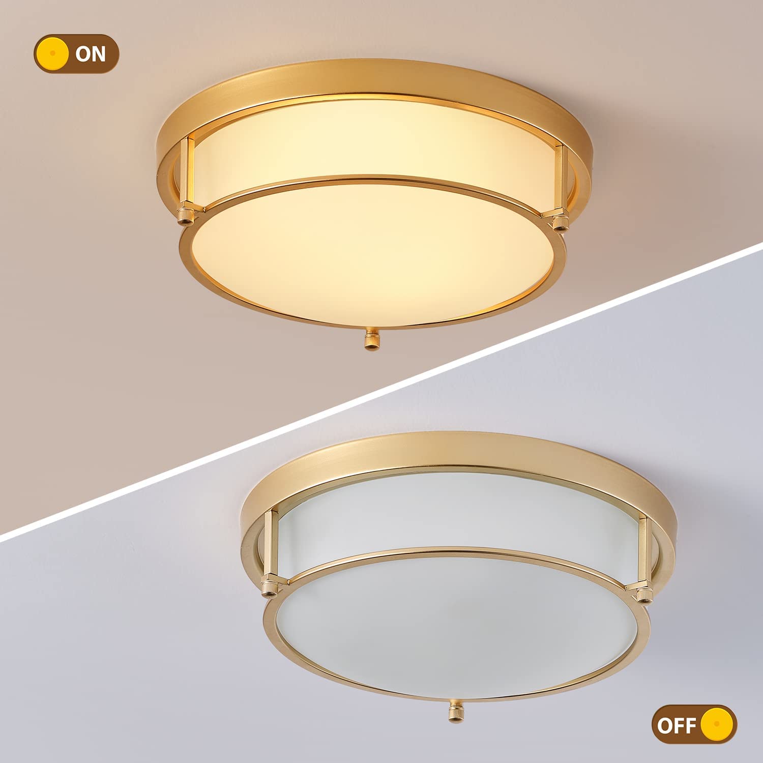 Modern Minimalist Flush Mount Ceiling Lamp - Sleek Design for Kitchen & Bedroom Lighting