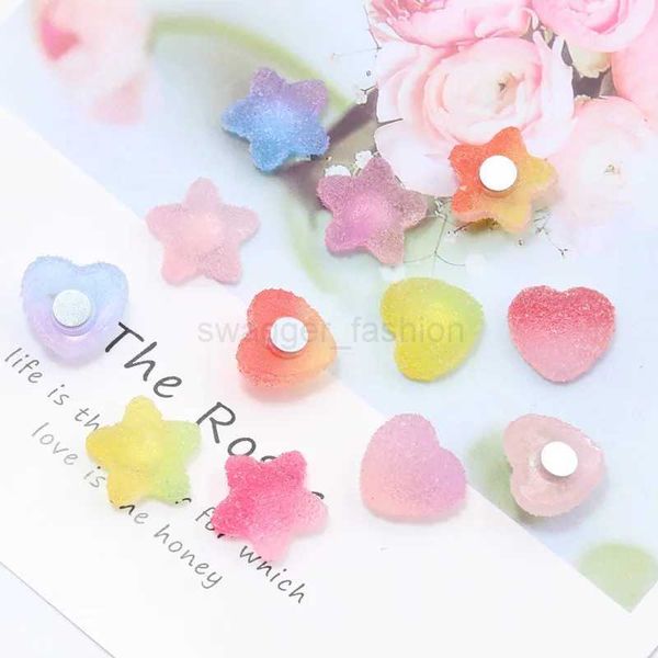 10pcs Heart Star Shape Fridge Magnet Mix Colors Message Board Magnetic Refrigerator Sticker Home Kitchen Decoration AccessoriesXJ240809