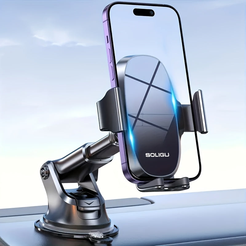 TEMU Soligu Cell Phone Holders For Your Car, Universal Car Phone Holder Mount For Dashboard Air Vent Compatible With Iphone 15 14 13 Pro Max Xs Xr X,