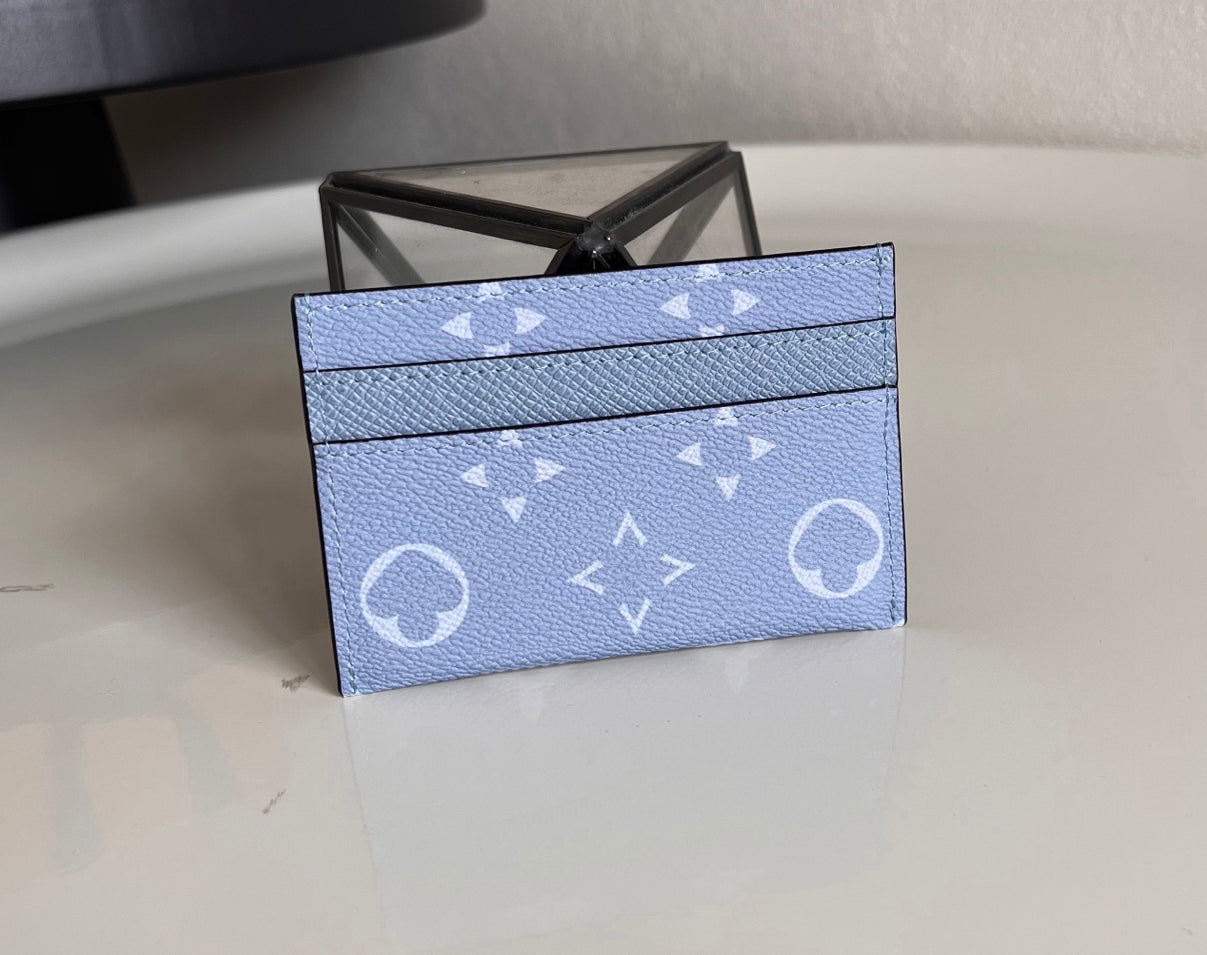 10A Mirror Quality Leather Mens Designer Card Holders Classic Monogrammed Eclipse Mini Wallet Premium Cowhide Luxury Pocket Organizer Small Purse wi