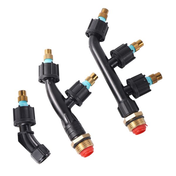 Watering Equipments Agricultural Copper Atomizing Sprayer Nozzle SingleDoubleThree Head Garden Lawn Irrigation Pesticide Spraying Sprinkler