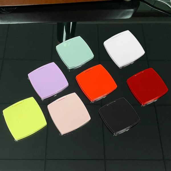 Dopamine Color Classic Folding Double Side Mirror Portable Hd Make up Magnifying Mirror With Flannelette Pouch For VIP Client ZZ