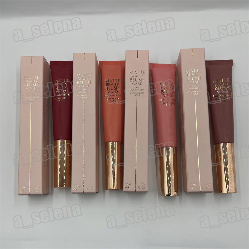 Face Makeup 4 Color Matte Beauty Blush Cheeks Makeup Blusher Easy Liquid Blush 12ml
