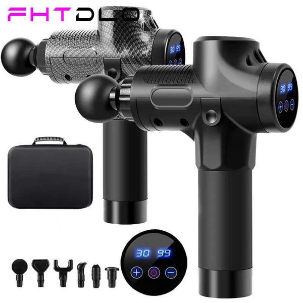 Massage Gun High frequency Massage Gun Muscle Relax Body Relaxation Electric Massager with Portable Bag Therapy Gun for fitness z241203