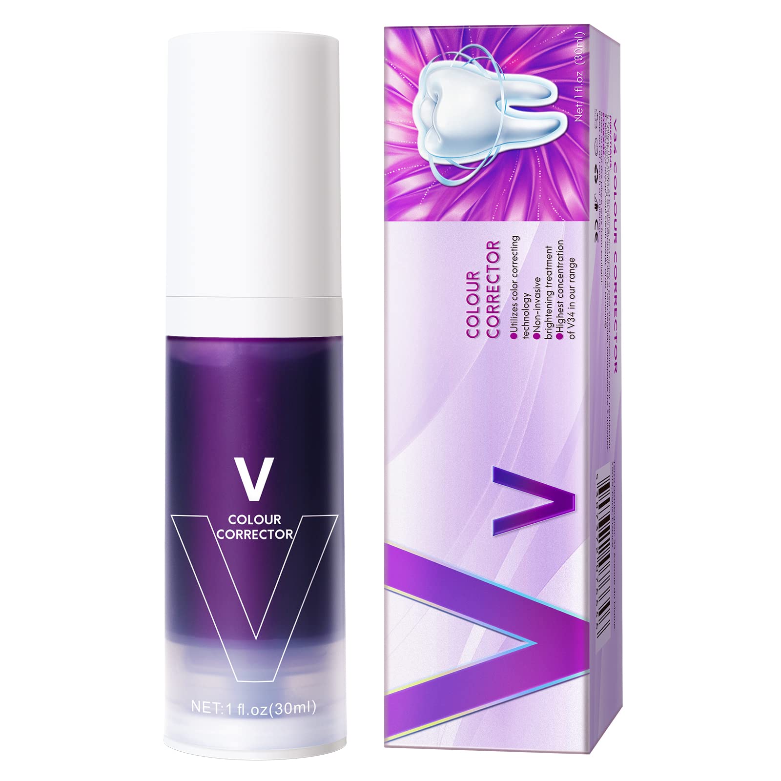 Kontrol Purple Wybielająca pasta do zębów 30ml