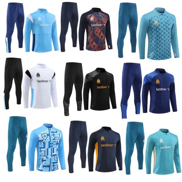NEW soccer jerseys 24 25 football kits maillot de foot GREENWOOD soccer tracksuit OUNAHI harit 2024 2025 OM man and KIDS football tracksuit