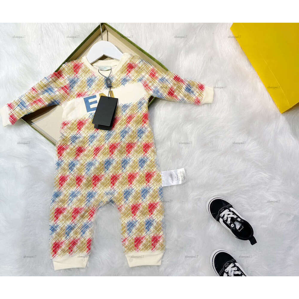 Top newborn jumpsuits colorful letters toddler romper designer Baby clothing Various styles Autumn infant bodysuit A136X04N081