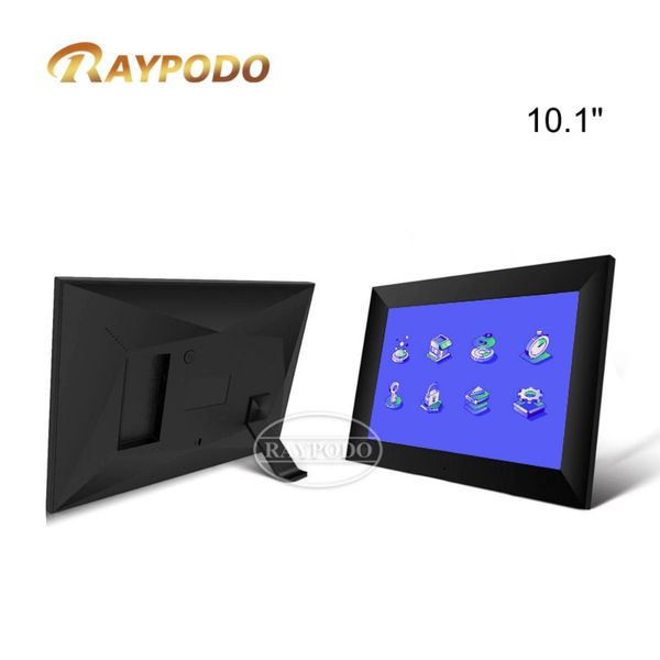 RAYPODO RPD-101F-L digital frame with remote upload electronic picture album digital photo frame with slideshow DC 5 V 2A power input