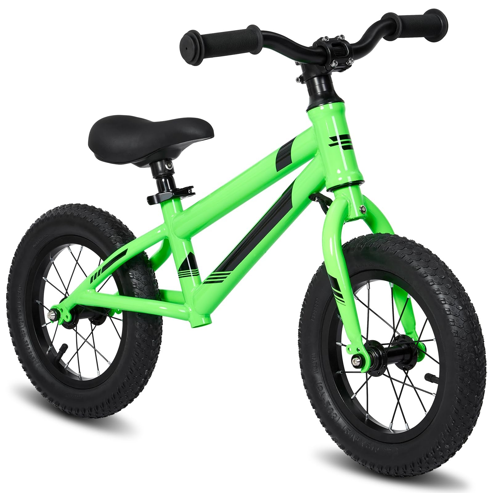 Garvee Lightweight Balance Bike for Toddlers 2-6 Years - No Pedal Design, Adjustable Handlebar & Seat, Aluminum Frame, EVA Tires (Green)