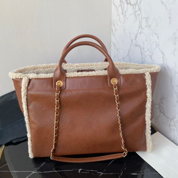 10A Designer Bag Autumn-Winter Leather and Wool Classic Travel Large Capacity Stylish Multi-functional Women&#039;s Tote handbag
