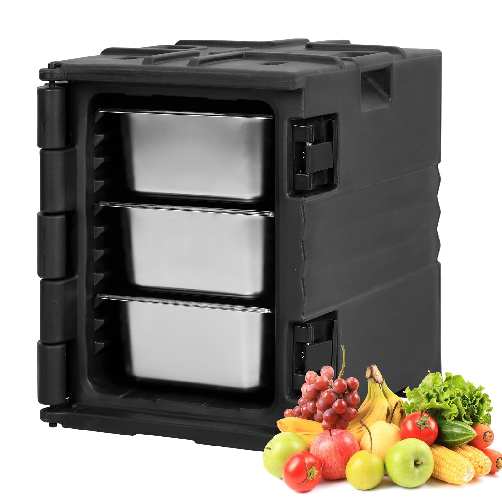 Garvee Food Warmer,Portable Food Warmer 82Qt Hot Box for Catering, Lldpe Food Box Carrier Double Catering for 3-6 "or 6-2.5" Plates for Family Gatheri