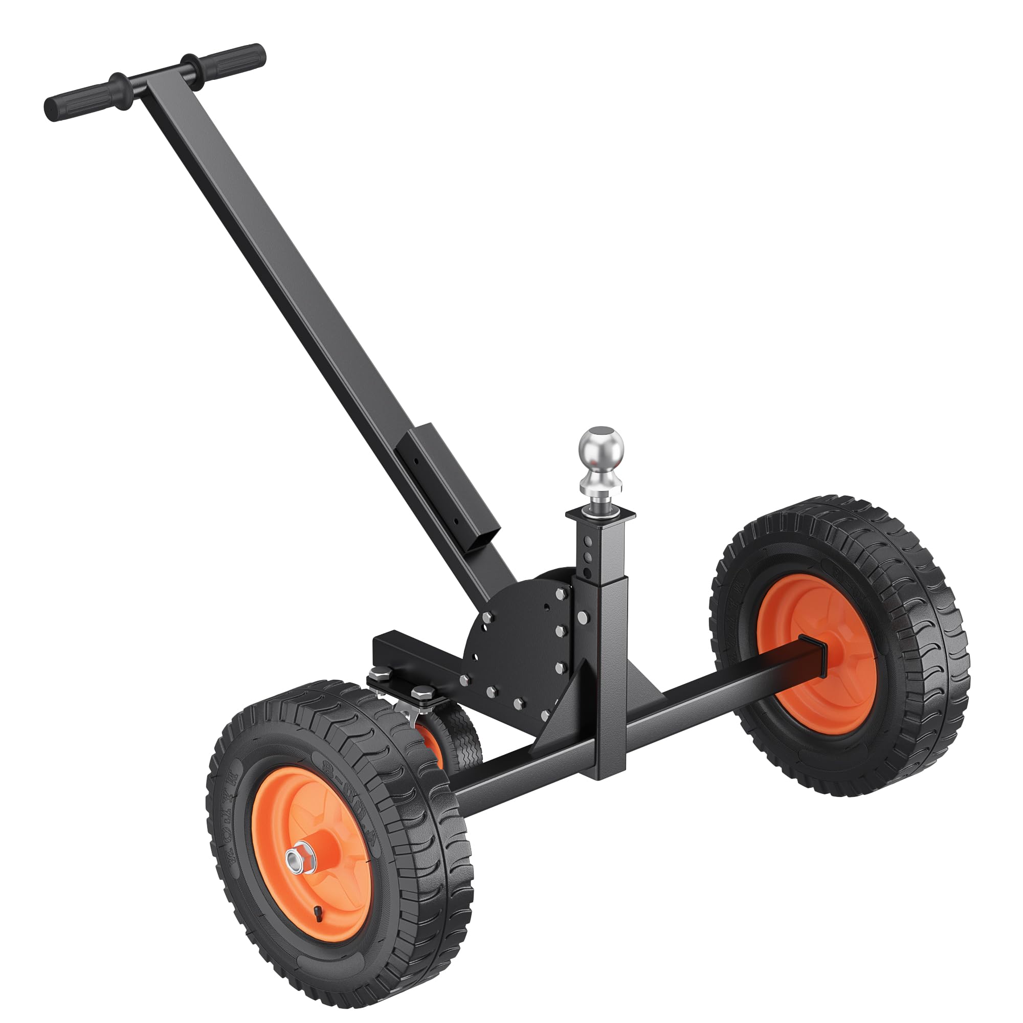 Garvee 2 in 1 Trailer Dolly, 1500 lbs Tongue Weight Capacity, Trailer Mover with 24" - 35" Adjustable Height, 2" Hitch Ball & 16" Pneumatic Tires & Un