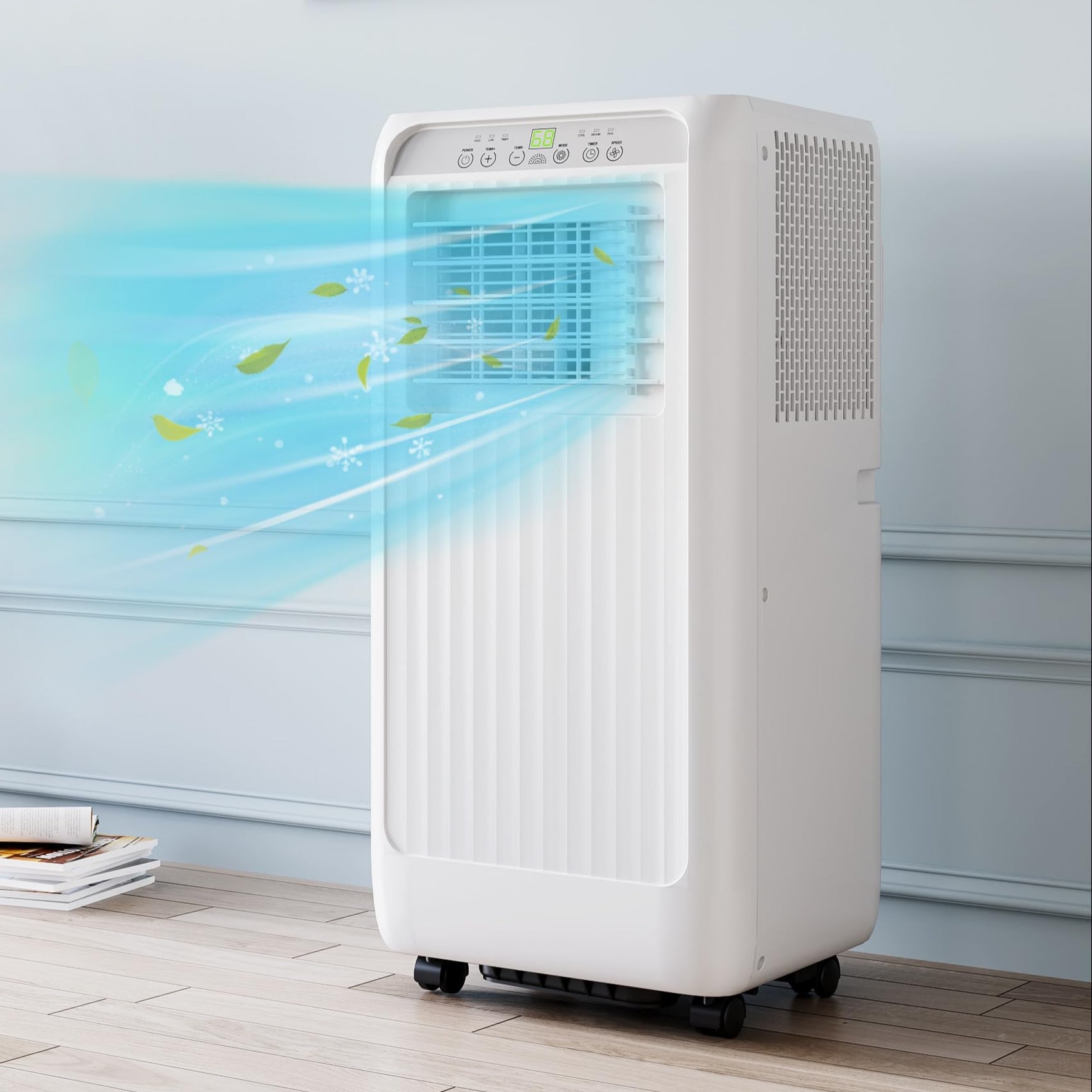 Garvee 8,000 BTU Portable Air Conditioners, 3-in-1 Portable AC Unit Cools Up to 350 Sq.Ft, Quiet Air Conditioner with Fast Cooling-Energy Saving-Remot