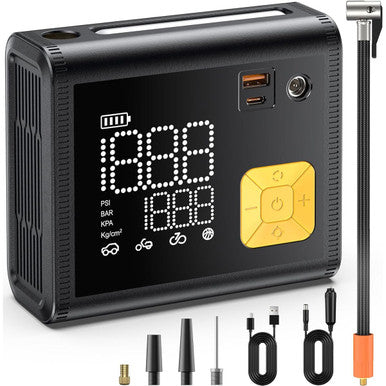 Tire Inflator Portable Air Compressor - 20,000mAh, 150PSI