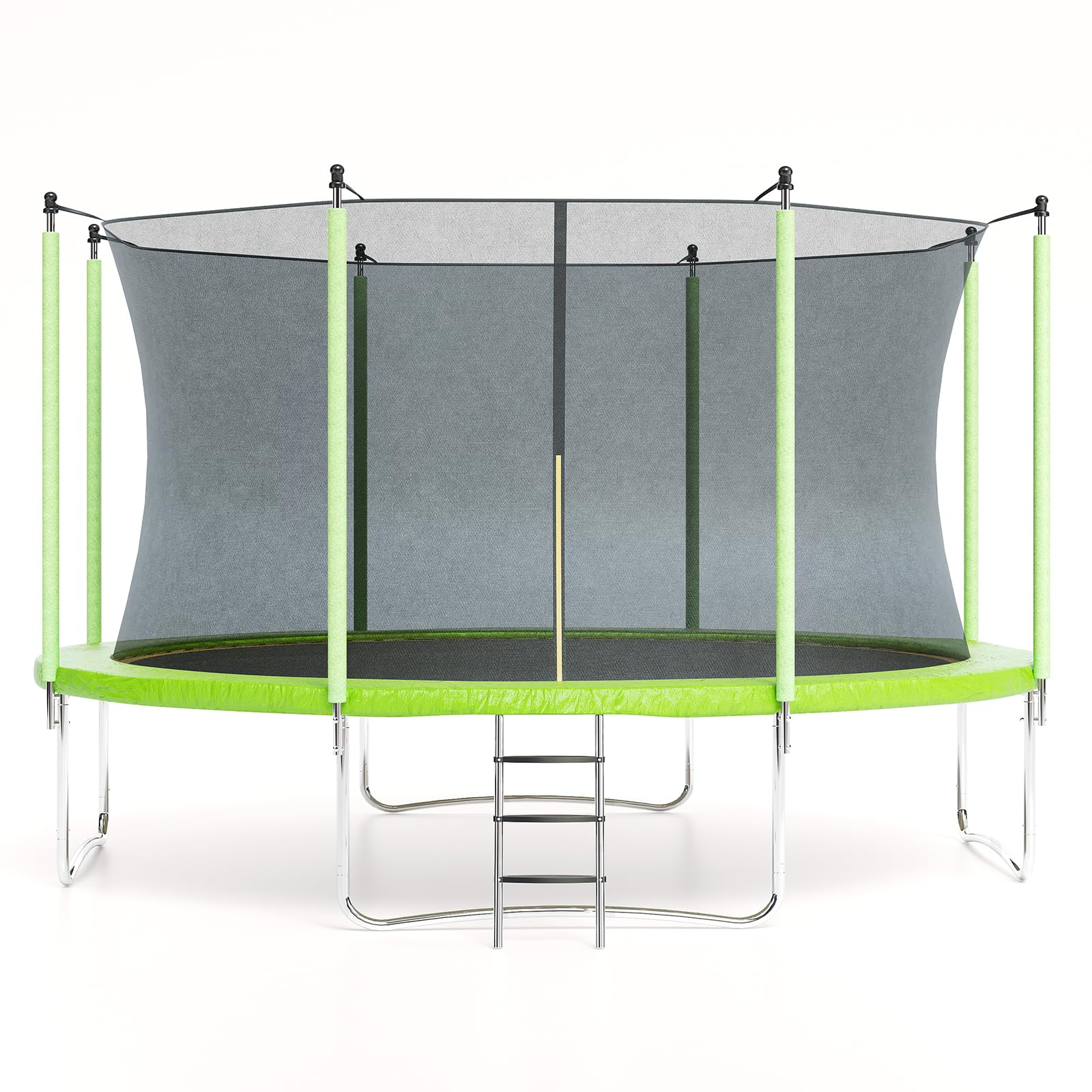 Garvee Trampoline for Kids & Adults, 12FT Sizes, Enclosure & Ladder, Sturdy Steel Frame, ASTM Approved, Outdoor Fun