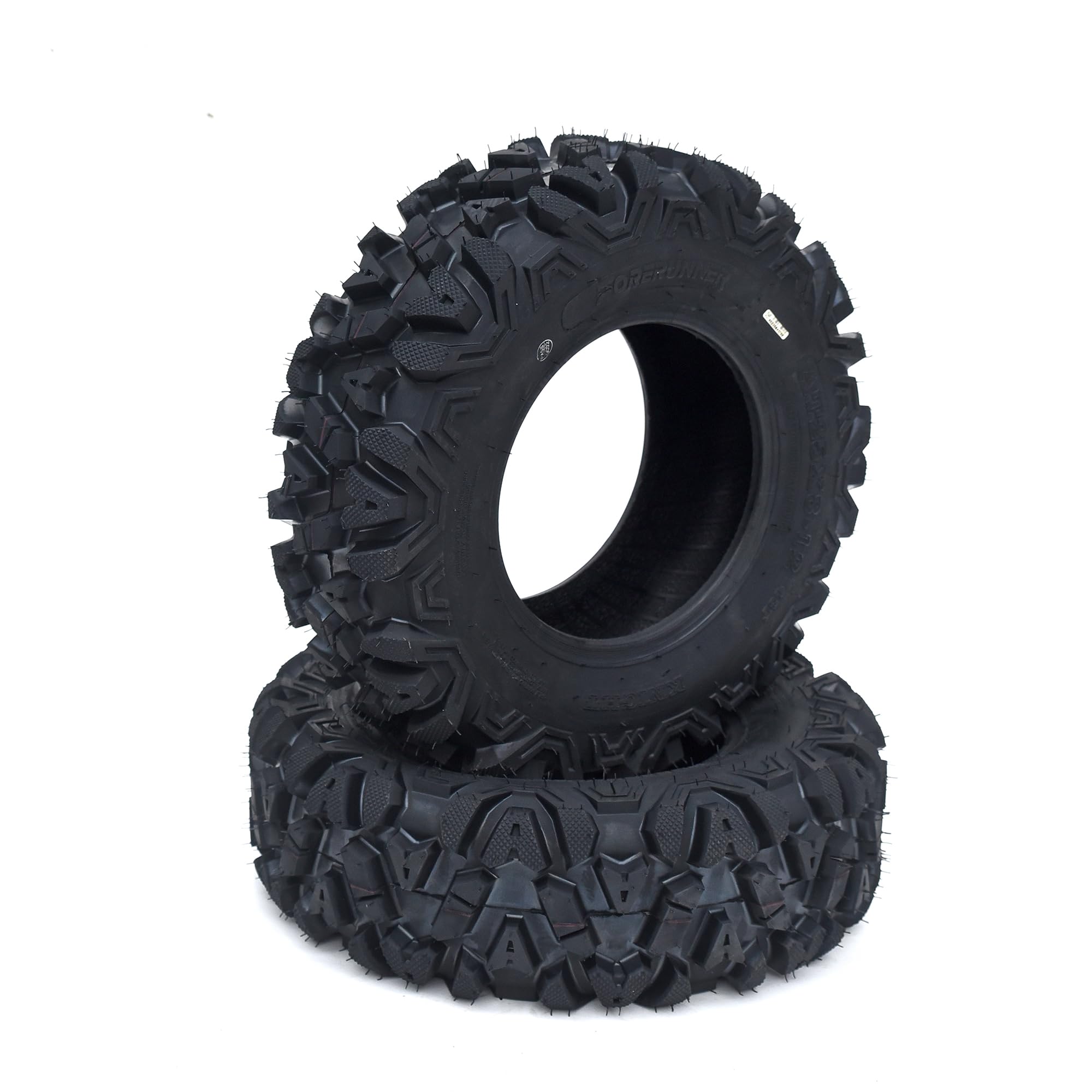 Garvee Set of 2 ATV Trail Tires 6PR Knobby Sport Tires, Tubeless - AT25x8-12-6PR TL APOLLO