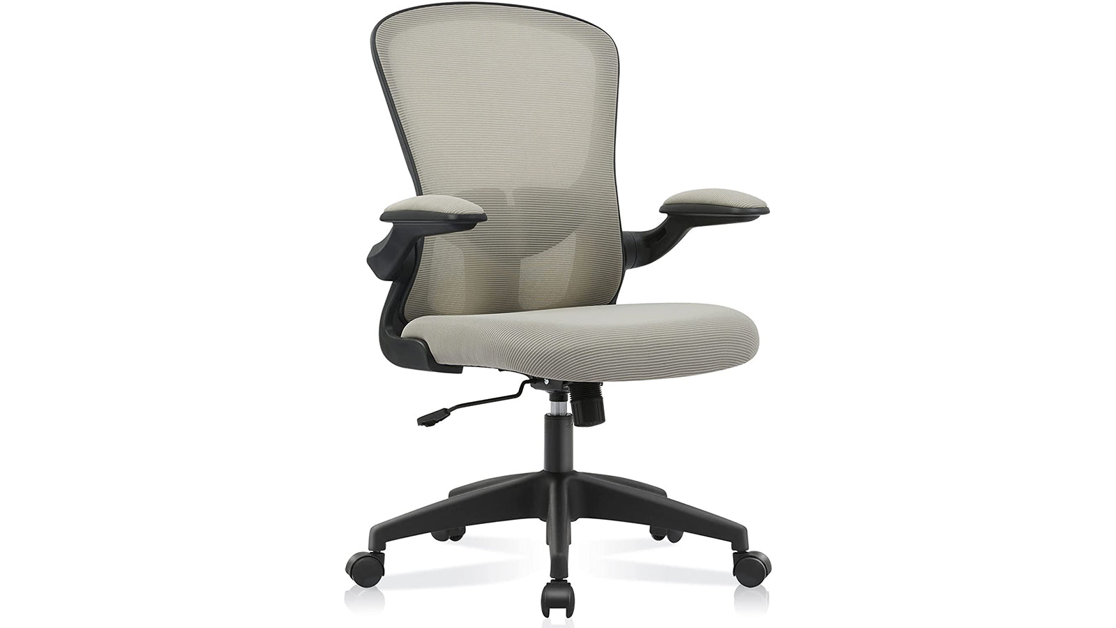 KERDOM FelixKing Office Chair: Elastic Mesh & Adjustable Backrest Grey