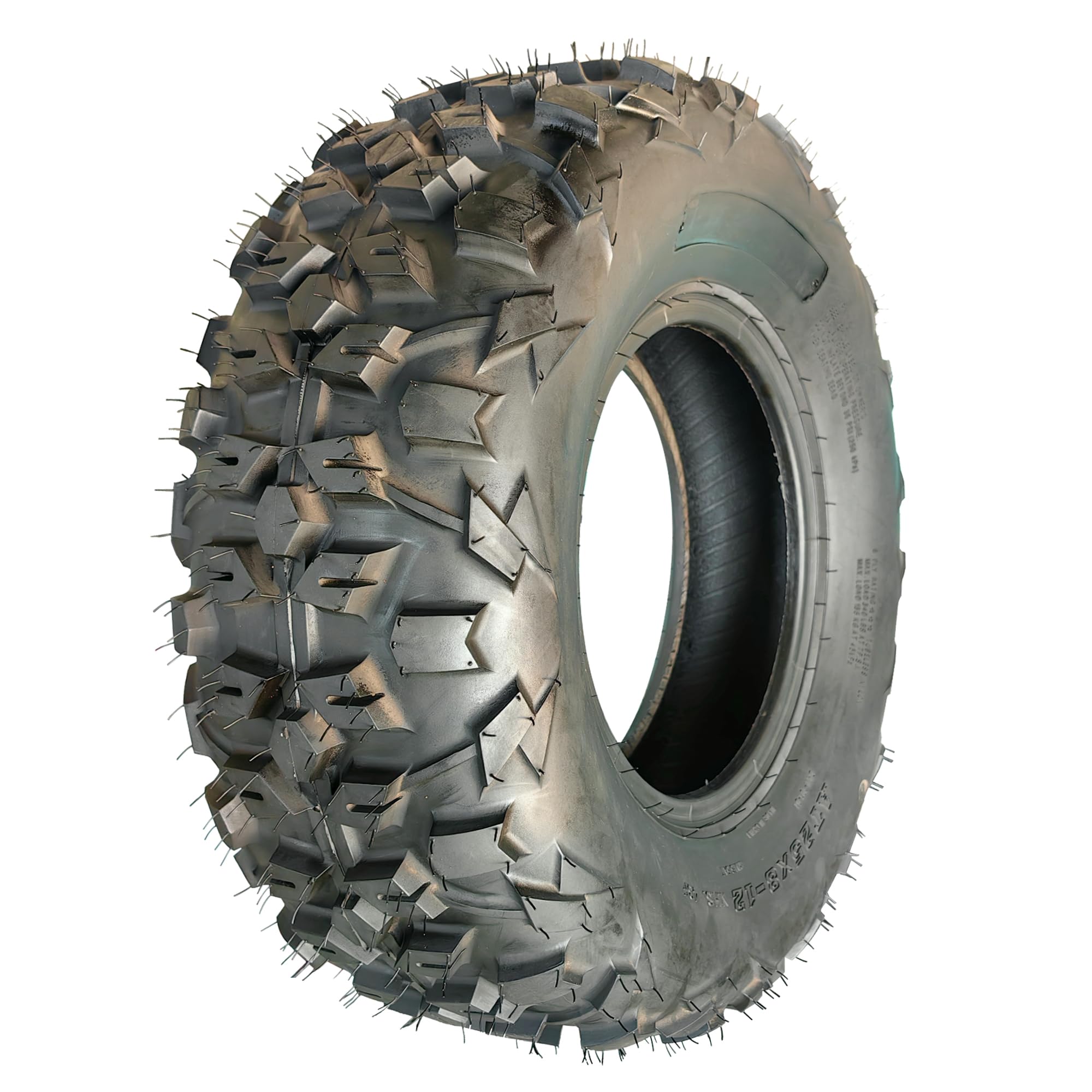 Garvee 25x8-12 ATV UTV Tires 6PR All-Terrain 25" Diameter Black - Multi-Terrain, Durable, Universal Fit