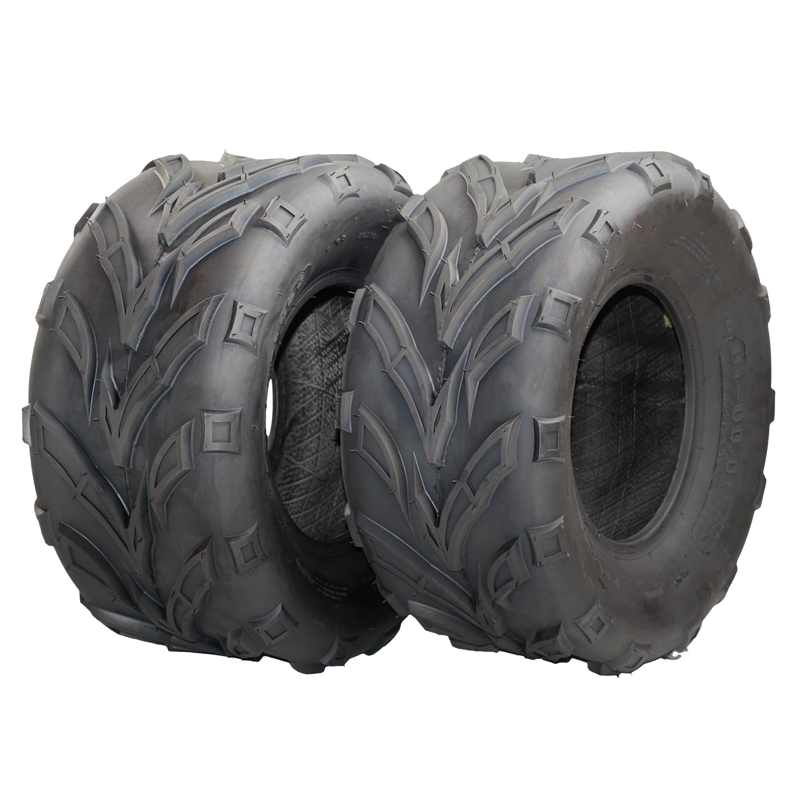 Garvee 25x8-12 6PR ATV-UTV Tires, All Terrain Tires 25x8x12 Trail Sand Mud Stream Off-Road Tires, Tubeless Set of 2 - 22x10-10 4PR