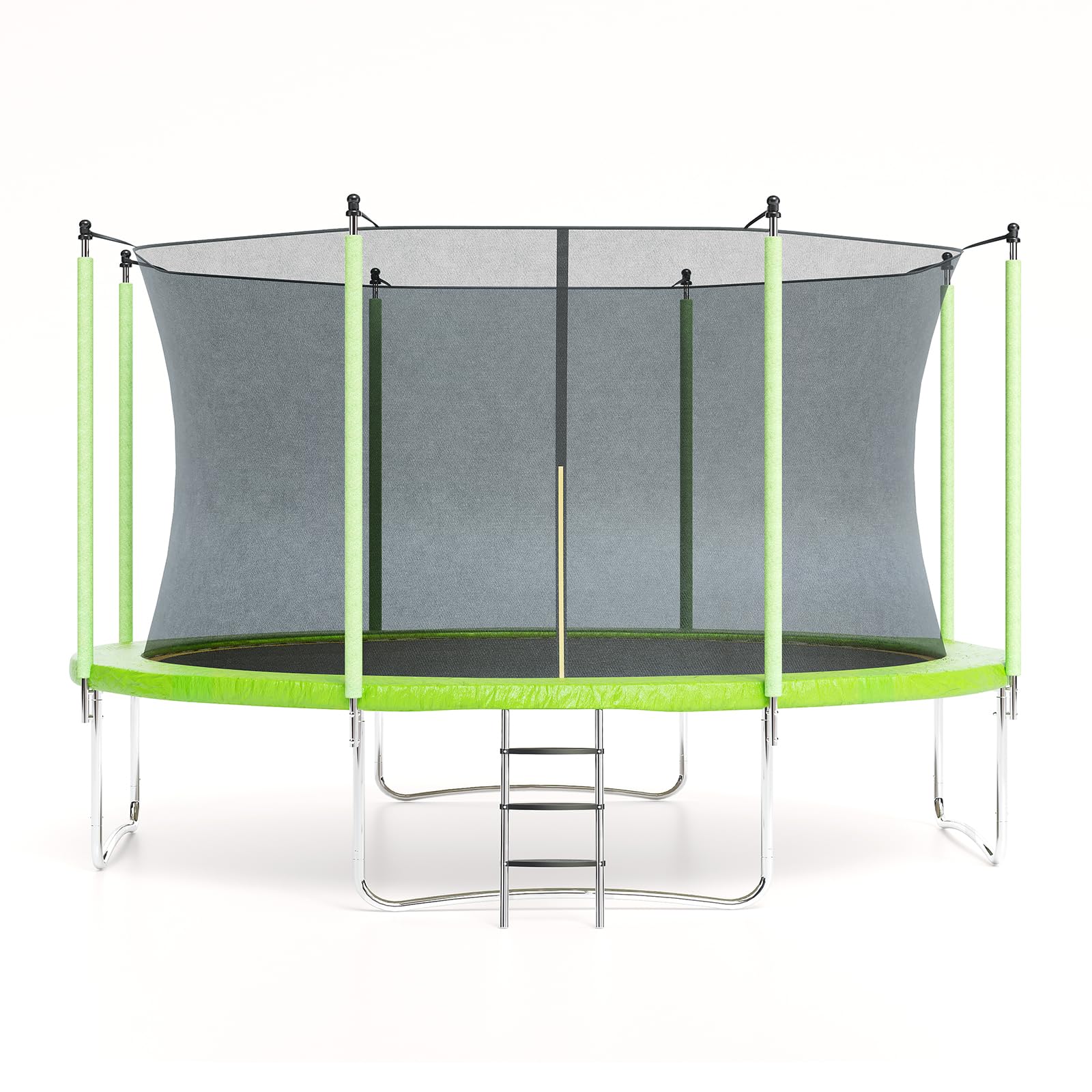 Garvee Trampoline, 10FT Trampolines for Kids & Adults, Trampoline with Enclosure, Ladder, Recreational Trampolines for Outdoor Jump, ASTM Approved,Gre