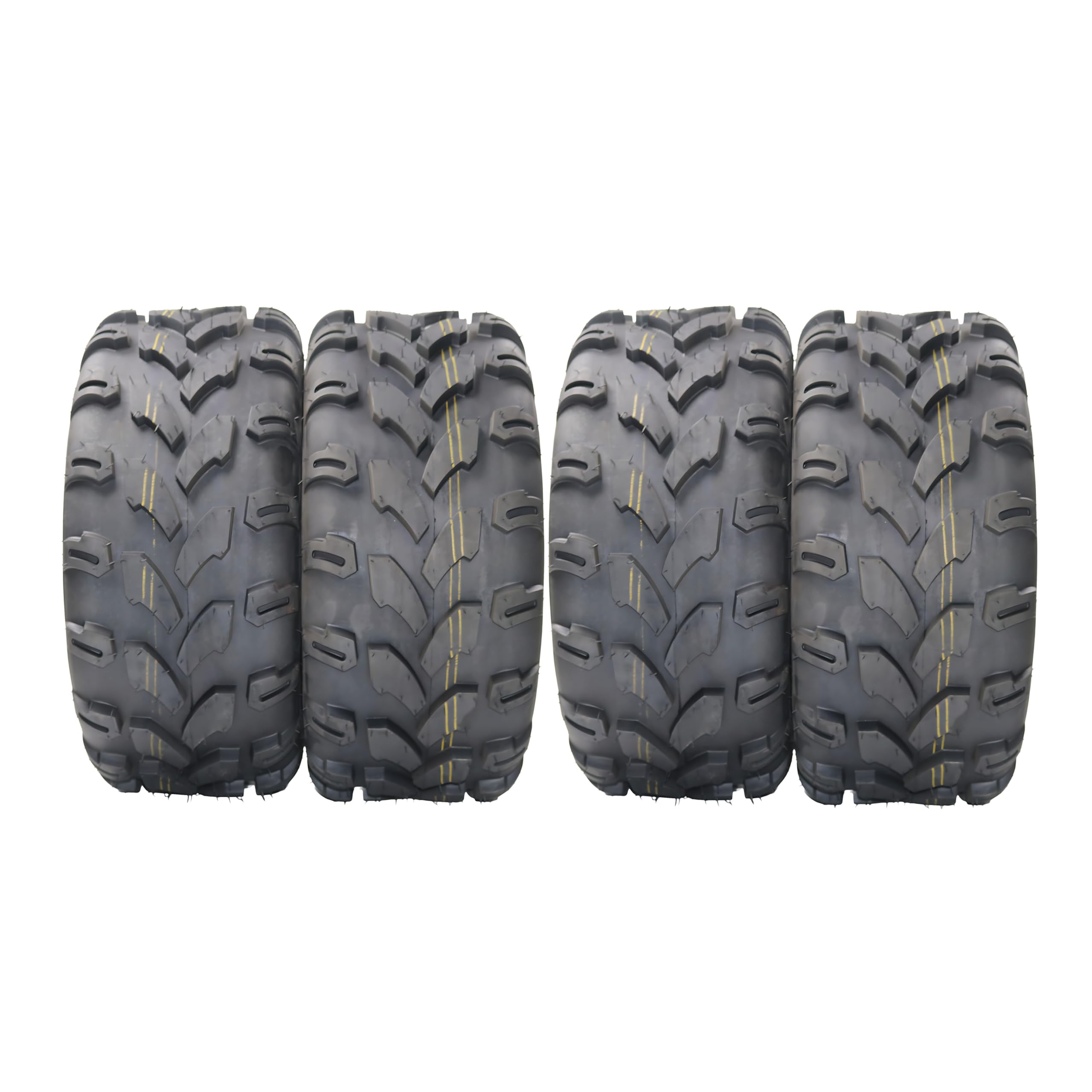 Garvee Set Of 4 AT18x9.5-8 Front & Rear All Terrain ATV UTV Off-Road Tires 4PR Tubeless Black