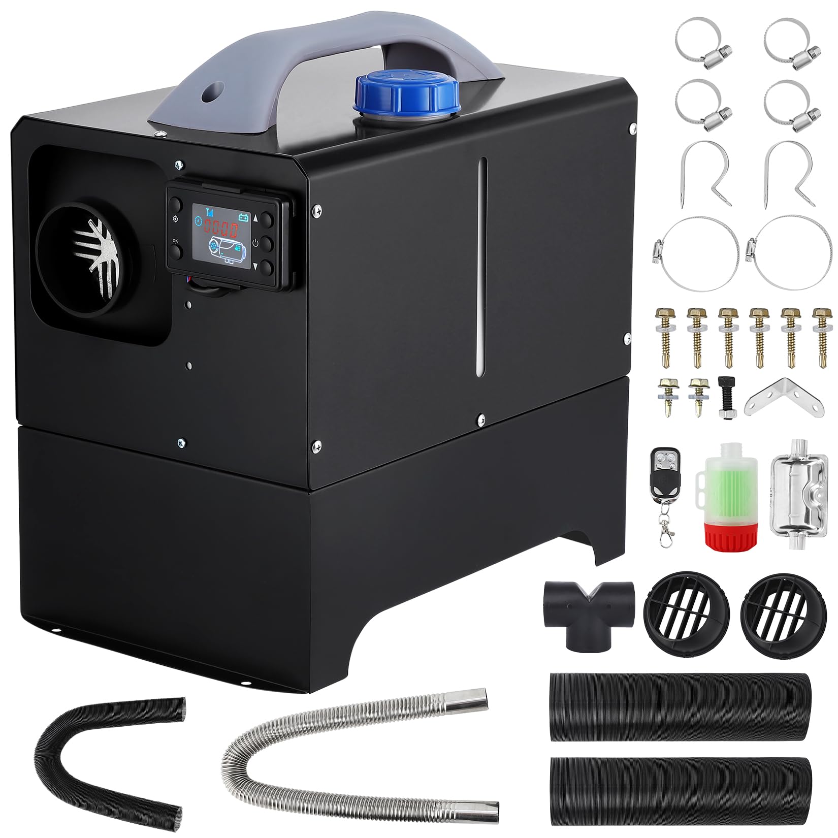 Garvee 8KW 12V Diesel Heater, All-in-One Diesel Air Heater, Portable Diesel Heater with Remote Control & LCD Monitor, Quick Heating for Car,RV,Truck, 