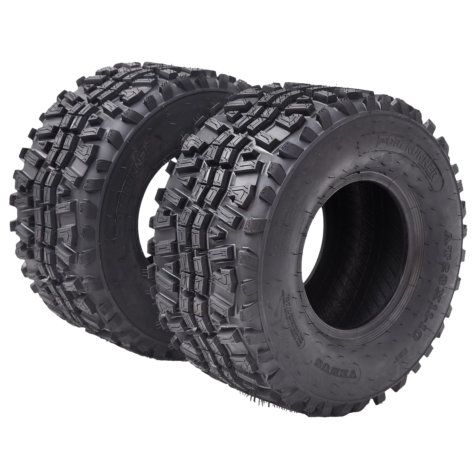 Garvee Set of 2 ATV UTV all-terrain Tires 22X8-10 4PR, Oblique Construction Non-Directional Tread Pattern QD-115, Pair of 2 UTV Tires for Suitable for