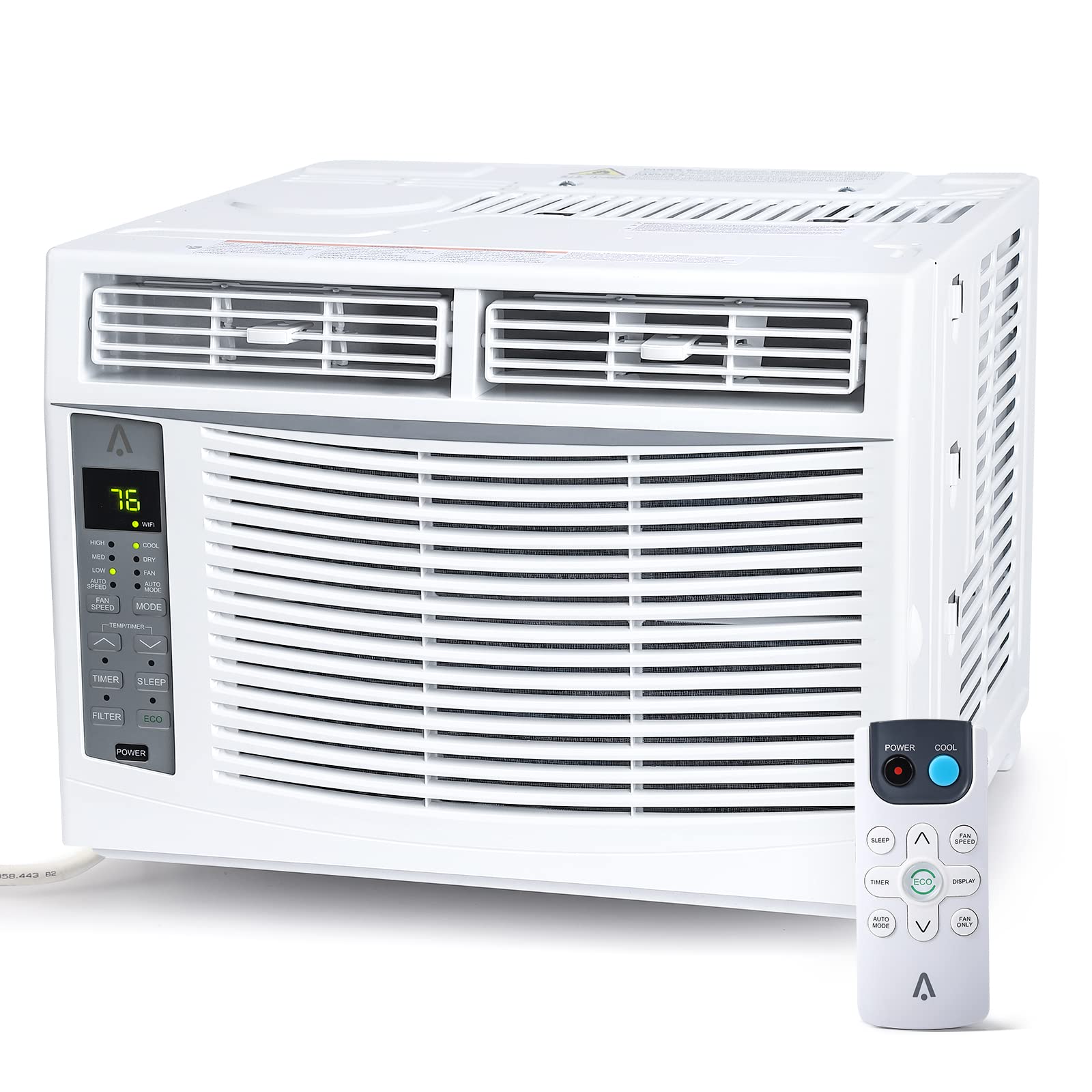 Garvee 6000btu Window Air Conditioner Units, Fast Cooling 250 Sq.ft. 115V Air Conditioner Window Unit with Remote Controlled, App Controlled, 50db Low