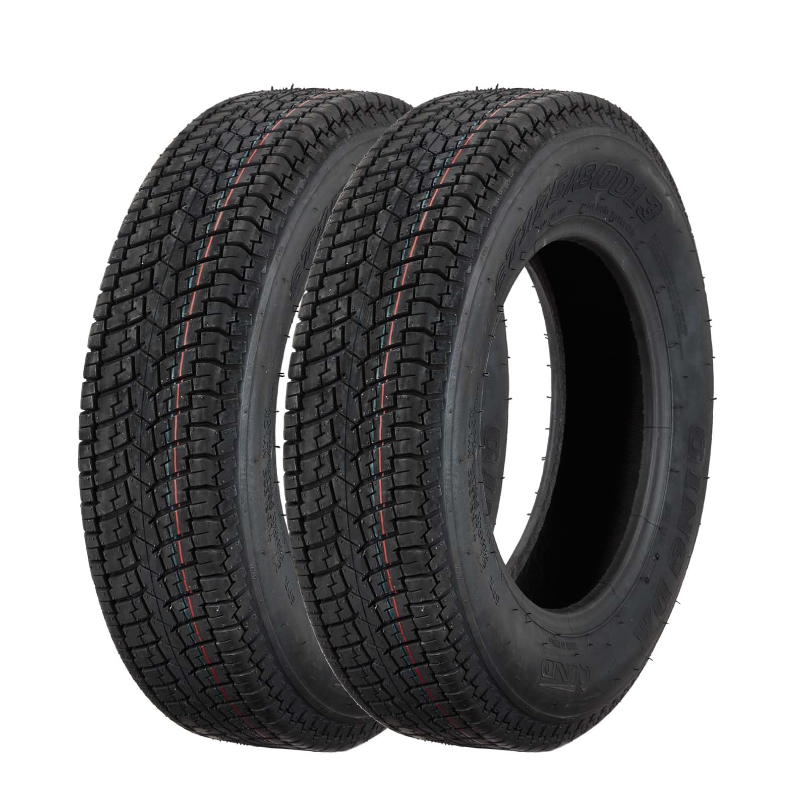 Garvee ST205-75D14 Trailer Tires, 6PR Load Range C, 14in Fuel-saving Designed Trailer Tires 205 75 14 for Travel-Camper-Landscape-Cargo-Utility-Boat-H