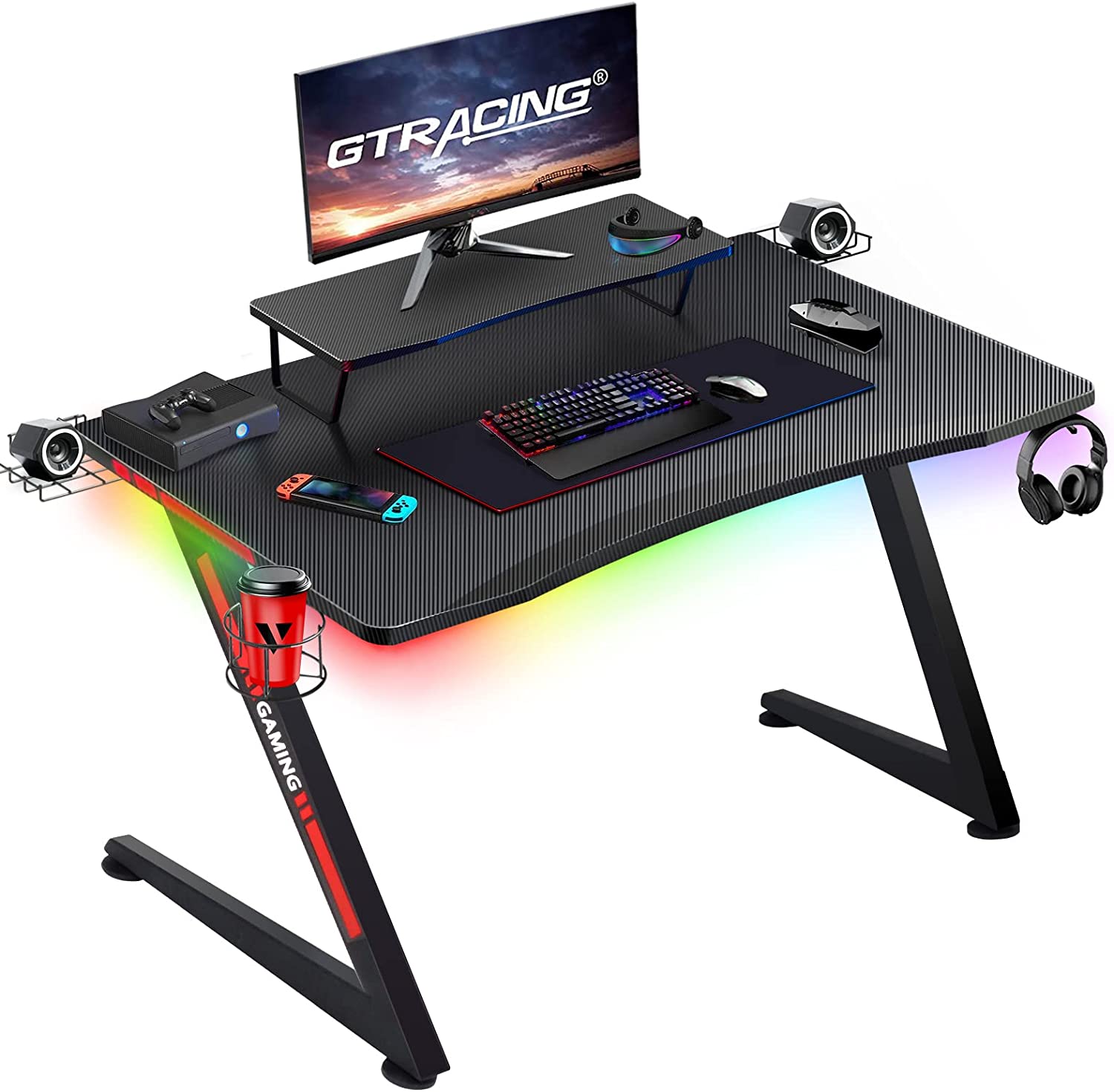 GTRACING DIY RGB Gaming Desk