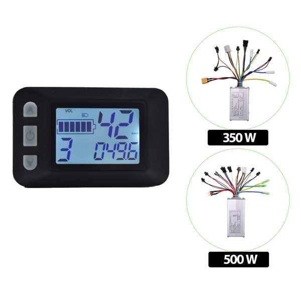P9 LCD Display Painel LCD Display Medidor LCD Screen 24V 36V 48V 60V Medidor de bicicleta elétrica para scooter elétrico
