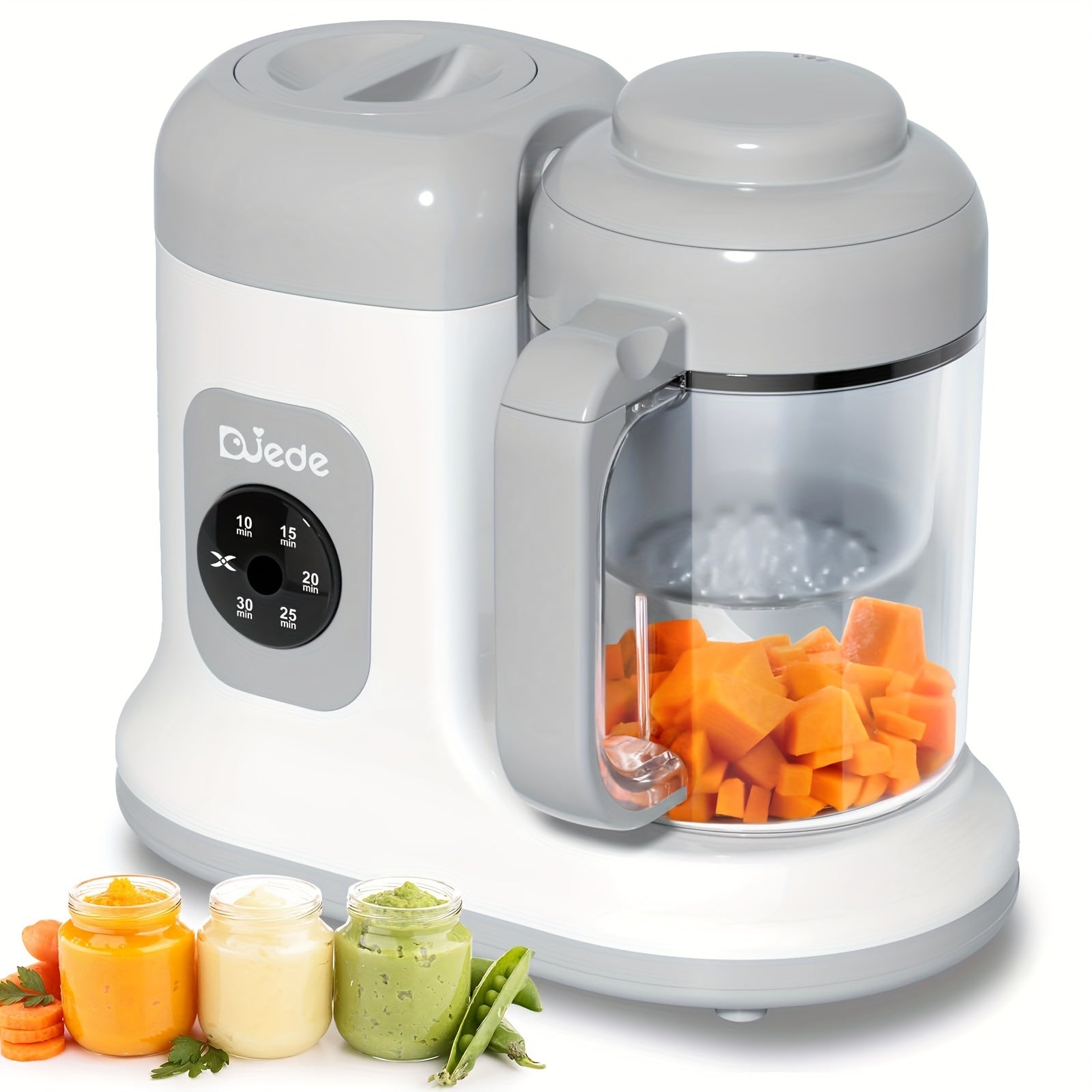 TEMU Food Maker - Rotate & Press Control, Food In Minutes, Processor Steamer Puree Blender, Auto Cooking & Stirring, Healthy Homemade Food For & ,