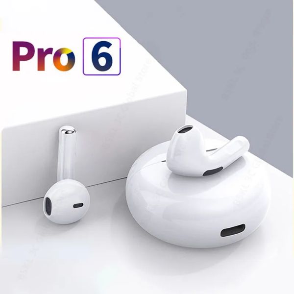 Original Pro 6 TWS Wireless Bluetooth Earphones Mini Pods Earphone Headset For Xiaomi Android Samsung Apple iPhone Headphone High Fidelity G