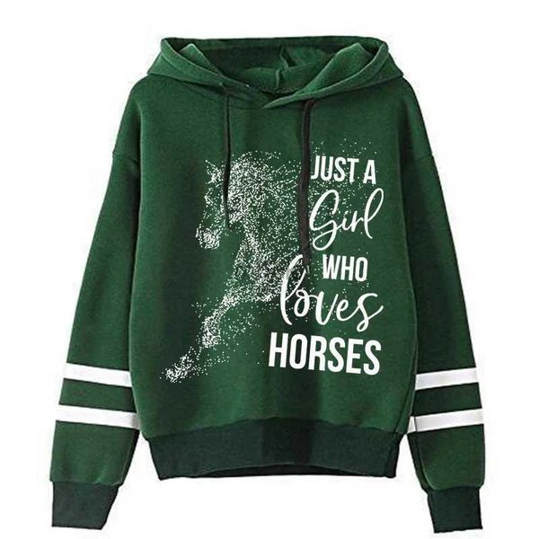 Mens Hoodies Loves Horses Thick Hoodies Animal Lovers Y2k Sweatshirt Mens Oversized Hoodie Ulzzang Women Clothing 2023 New Spring Kpop Hoody