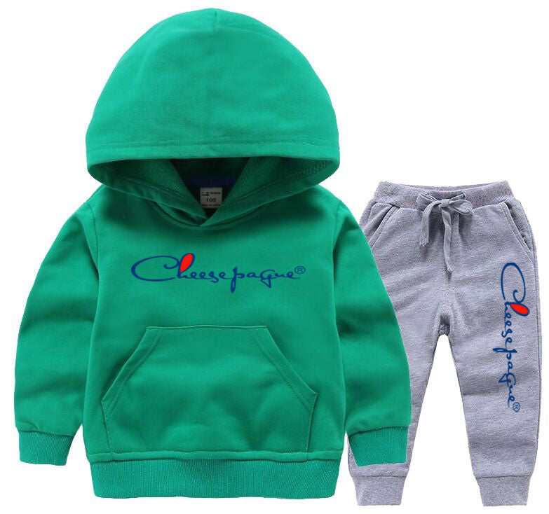 Children Clothing Sets Baby Boys Girls Brand Print Hoodies Sets Casual New Style Loose Sweatpants Spring Tops Sets Children&#039;s Tracksuits