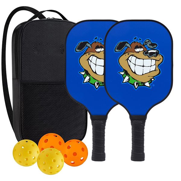 High-Performance Fiberglass Pickleball Paddle for Competitive Outdoors Games 2 Paddle & 4 ball & 1 bag 9954