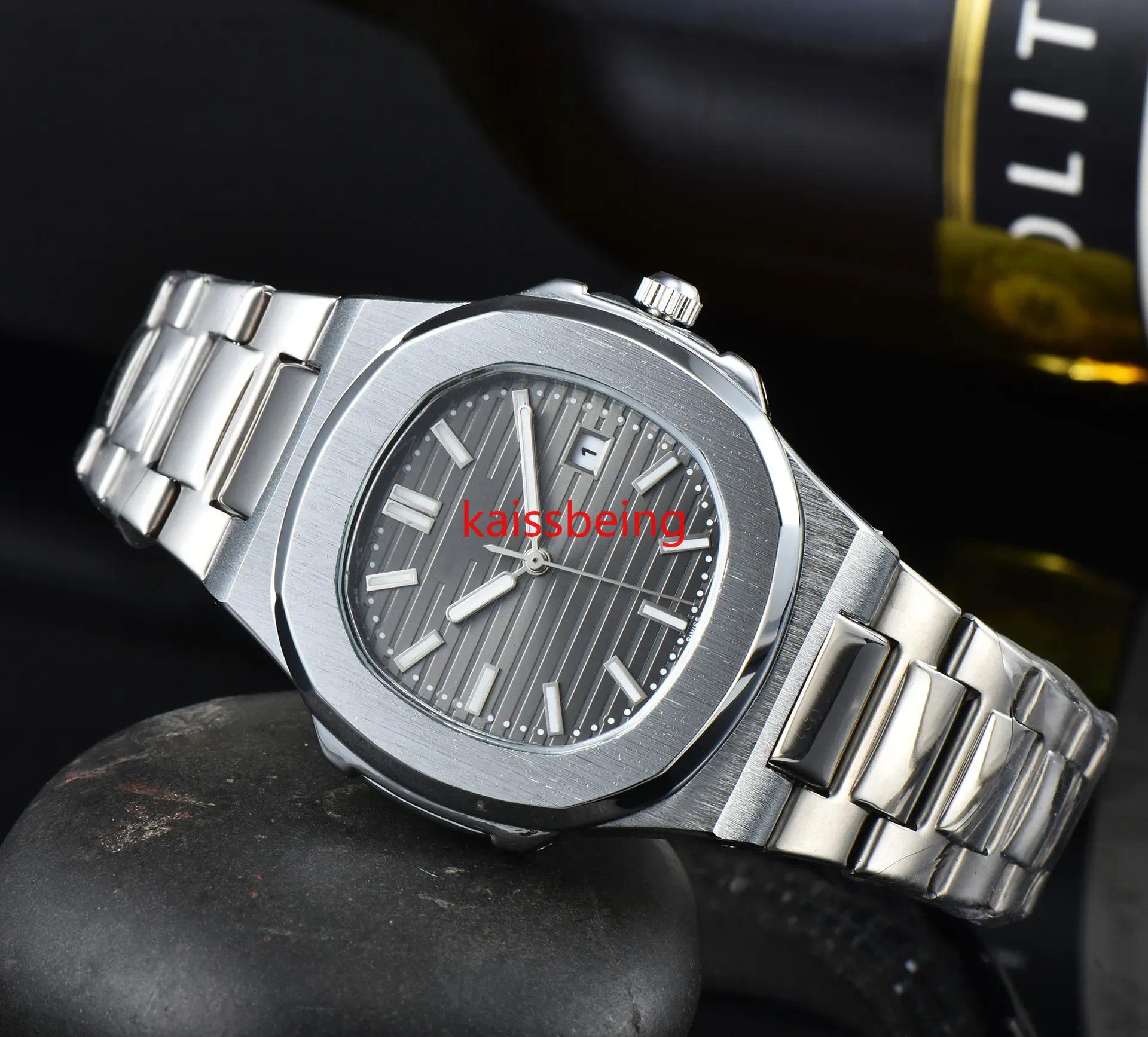 2025 high quality Luxury brand Man Watch Business Male Clock Date Stainless Steel Square Quartz Men Watches reloj hombre