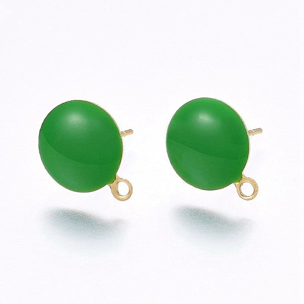 Boucles d'oreilles à tige en acier inoxydable 304 avec placage ionique (IP)