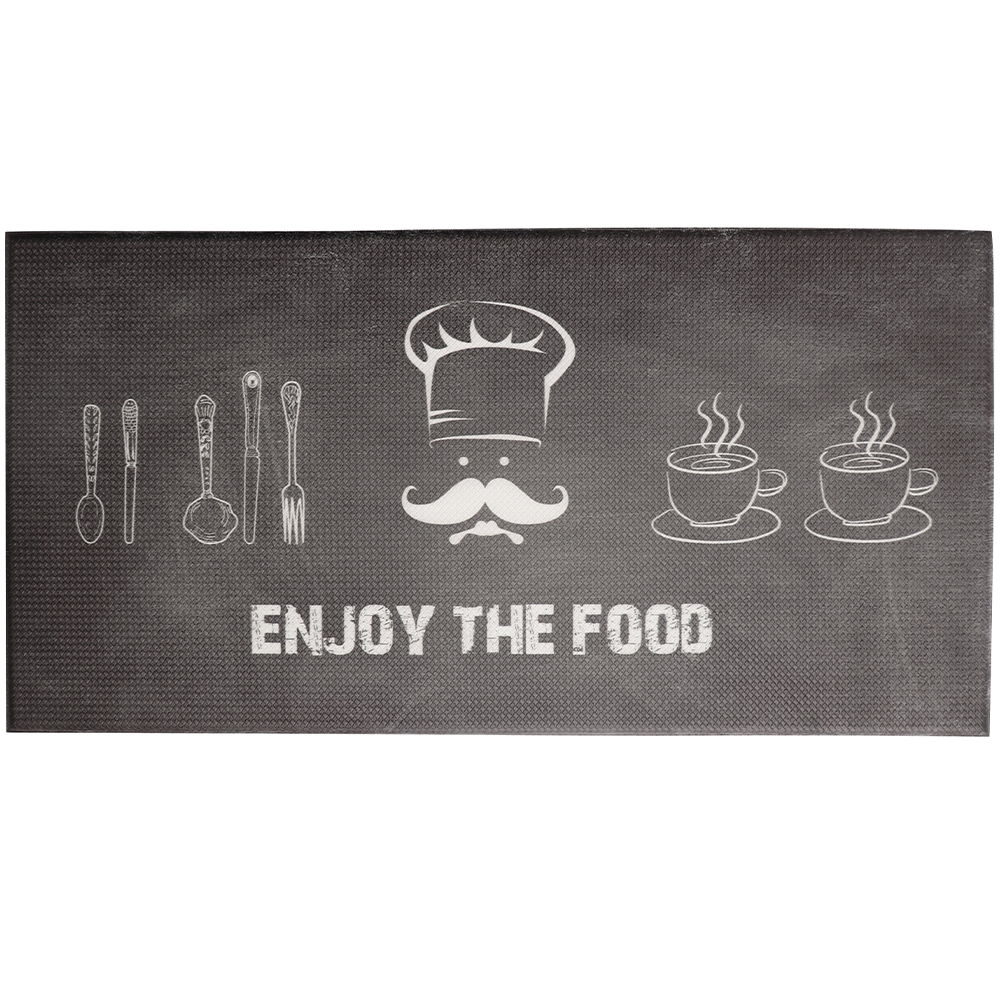 Cook n' Comfort Oversized Anti-Fatigue Kitchen Floor Mats - CNC301 (Enjoy The Food)