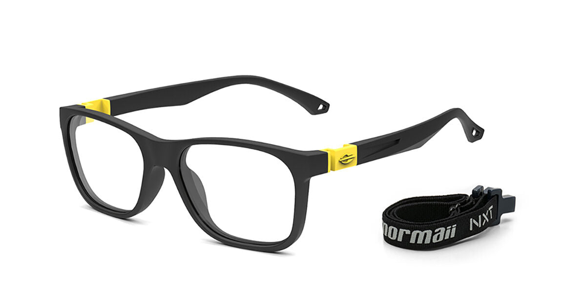 Mormaii Grab Infantil M6077AFG51 Men's Glasses Black Size 49 - Free Lenses - HSA-FSA Insurance - Blue Light Block Available